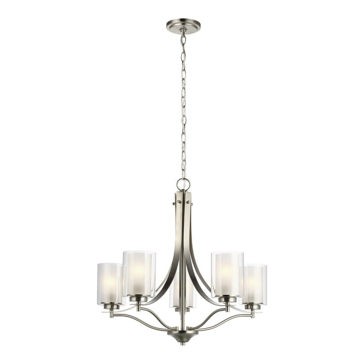 Generation Lighting. Five Light Chandelier