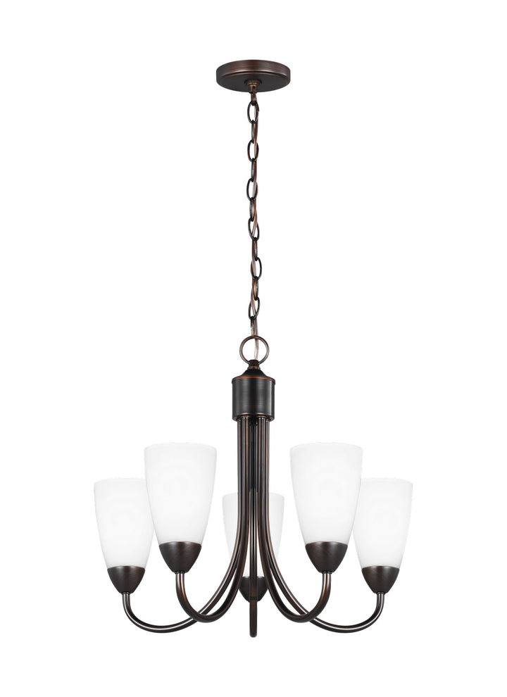 Generation Lighting. Five Light Chandelier