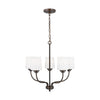 Generation Lighting. Five Light Chandelier