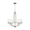 Generation Lighting. Five Light Chandelier