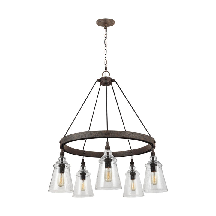 Generation Lighting. Five Light Chandelier