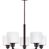 Generation Lighting. Five Light Chandelier
