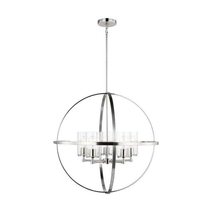 Generation Lighting. Five Light Chandelier