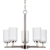 Generation Lighting. Five Light Chandelier