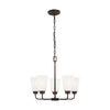 Generation Lighting. Five Light Chandelier
