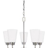Generation Lighting. Five Light Chandelier