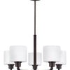 Generation Lighting. Five Light Chandelier