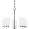 Generation Lighting. Five Light Chandelier