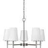 Generation Lighting. Five Light Chandelier