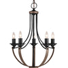 Generation Lighting. Five Light Chandelier
