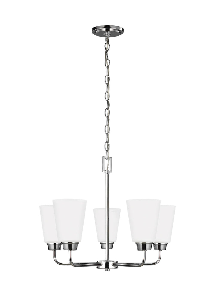 Generation Lighting. Five Light Chandelier