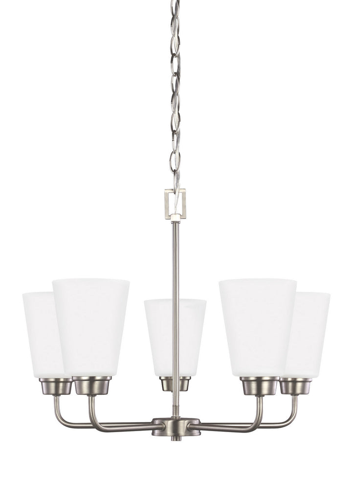 Generation Lighting. Five Light Chandelier