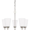 Generation Lighting. Five Light Chandelier