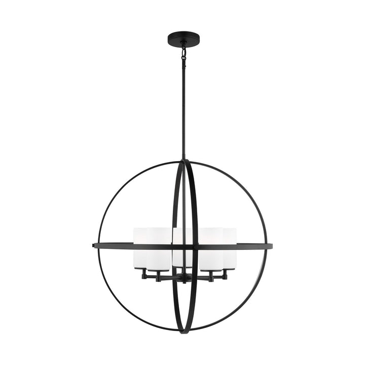 Generation Lighting. Five Light Chandelier