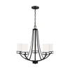 Generation Lighting. Five Light Chandelier
