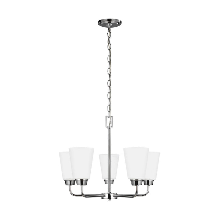 Generation Lighting. Five Light Chandelier