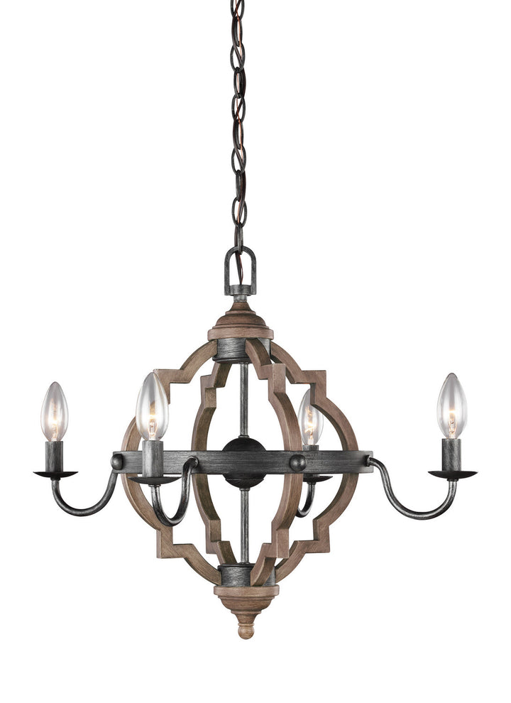 Generation Lighting. Four Light Chandelier