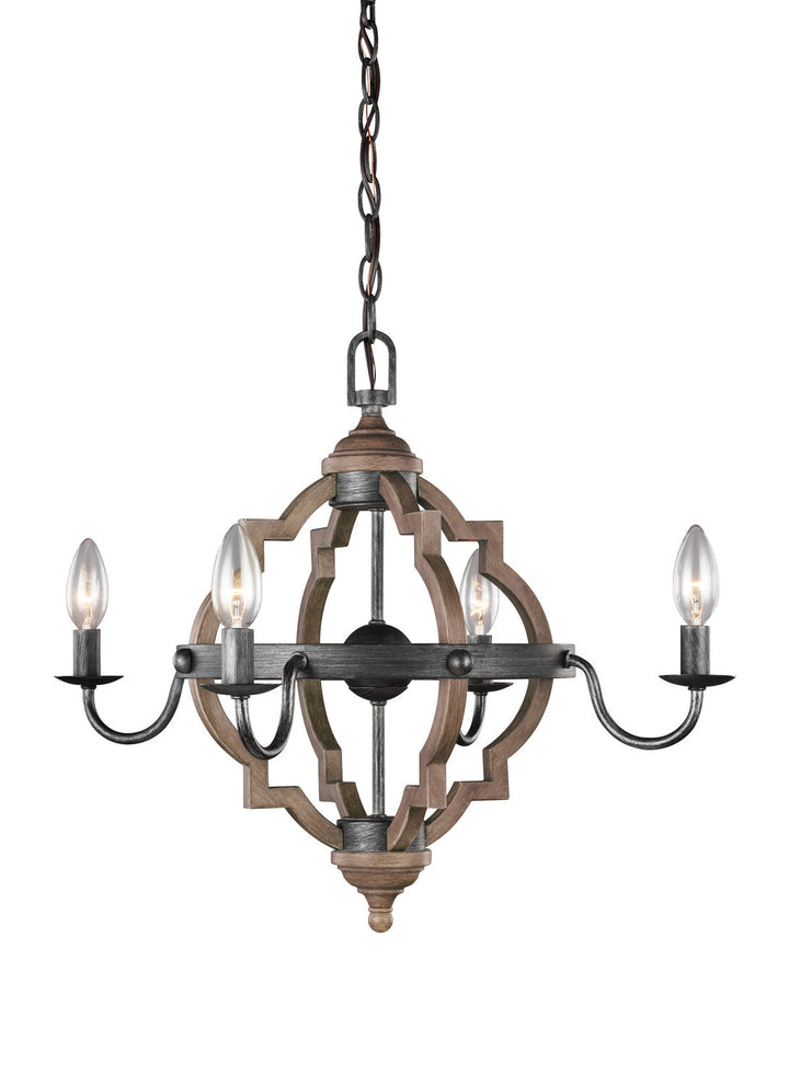 Generation Lighting. Four Light Chandelier