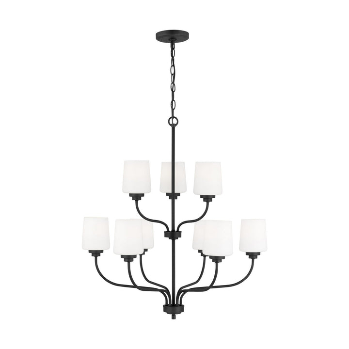 Generation Lighting. Nine Light Chandelier