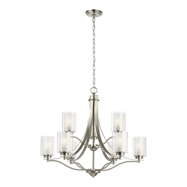 Generation Lighting. Nine Light Chandelier