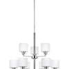 Generation Lighting. Nine Light Chandelier