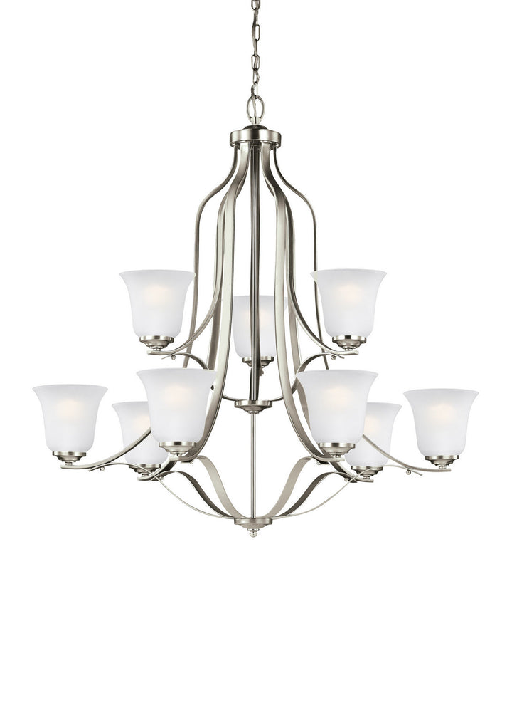 Generation Lighting. Nine Light Chandelier