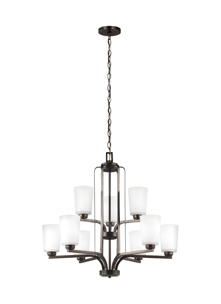 Generation Lighting. Nine Light Chandelier