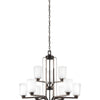 Generation Lighting. Nine Light Chandelier