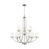 Generation Lighting. Nine Light Chandelier
