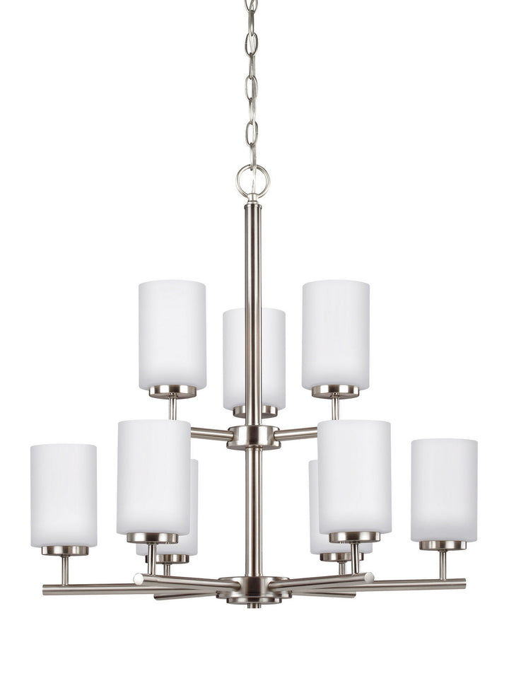 Generation Lighting. Nine Light Chandelier