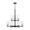 Generation Lighting. Nine Light Chandelier