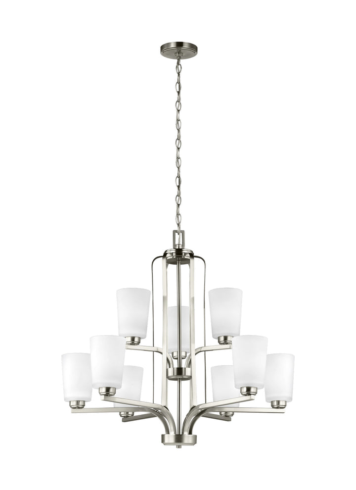 Generation Lighting. Nine Light Chandelier