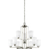 Generation Lighting. Nine Light Chandelier