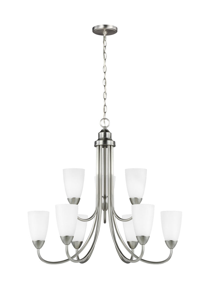 Generation Lighting. Nine Light Chandelier