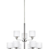 Generation Lighting. Nine Light Chandelier