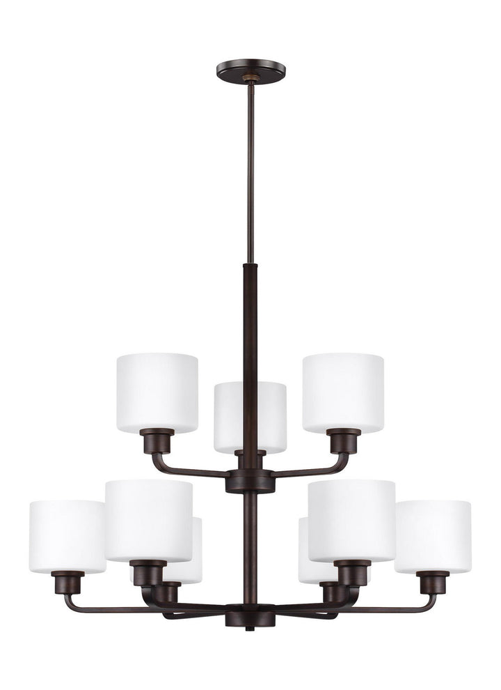 Generation Lighting. Nine Light Chandelier