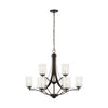Generation Lighting. Nine Light Chandelier