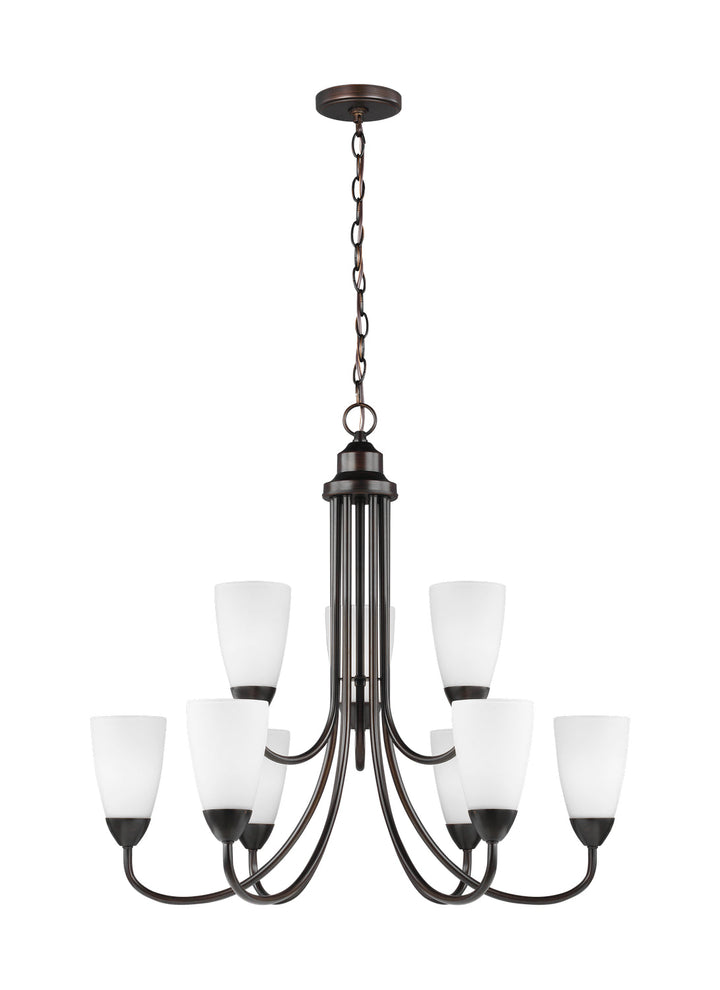 Generation Lighting. Nine Light Chandelier