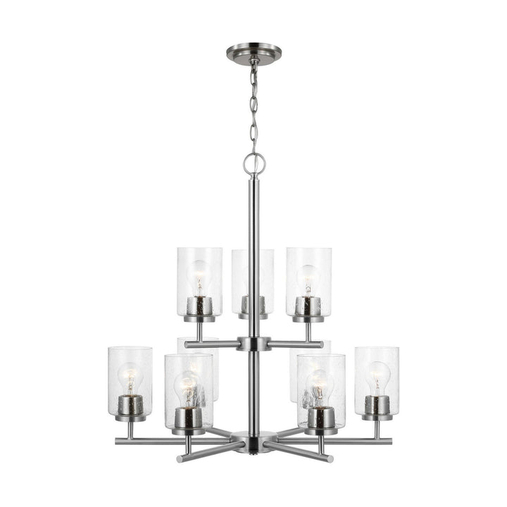 Generation Lighting. Nine Light Chandelier