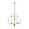 Generation Lighting. Nine Light Chandelier