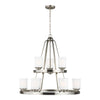Generation Lighting. Nine Light Chandelier