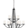 Generation Lighting. Nine Light Chandelier