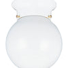 Generation Lighting. One Light Flush Mount