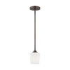 Generation Lighting. One Light Mini-Pendant