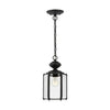 Generation Lighting. One Light Outdoor Semi-Flush Convertible Pendant