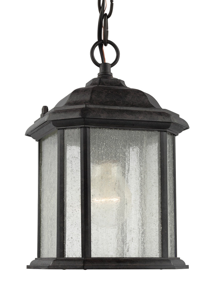 Generation Lighting. One Light Outdoor Semi-Flush Convertible Pendant