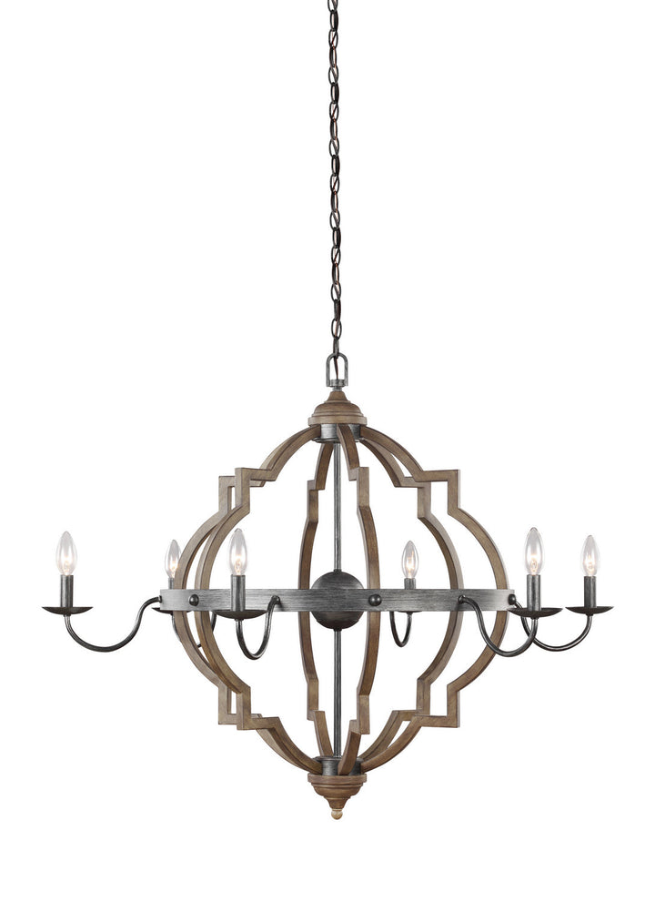 Generation Lighting. Six Light Chandelier