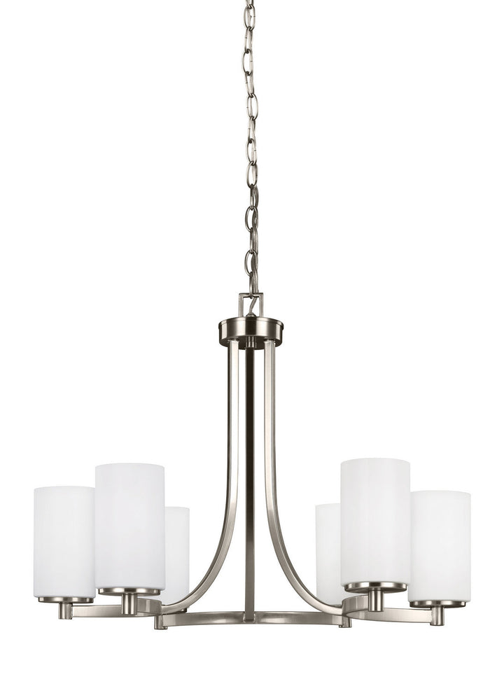 Generation Lighting. Six Light Chandelier