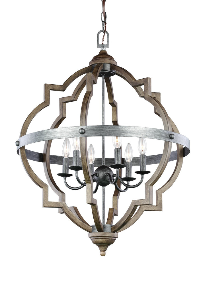 Generation Lighting. Six Light Hall / Foyer Pendant