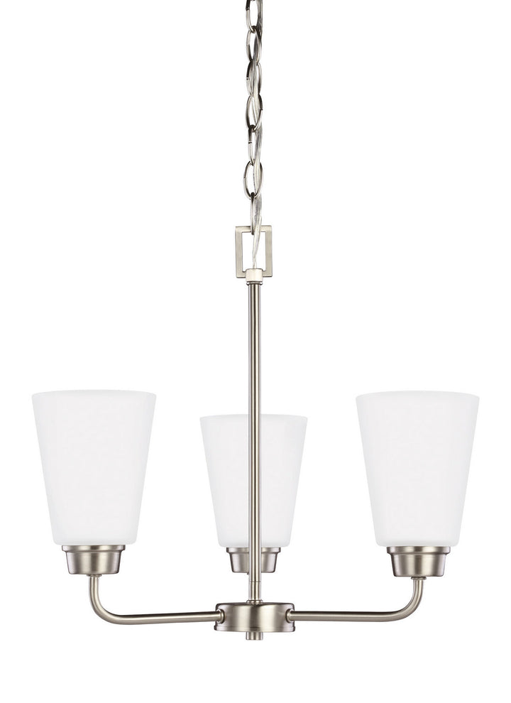 Generation Lighting. Three Light Chandelier